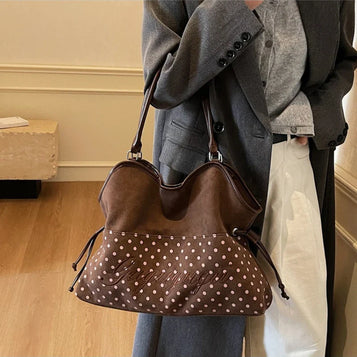 Chic Polka Dot Shoulder Bag