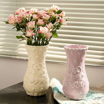 Charming Floral Accent Vase