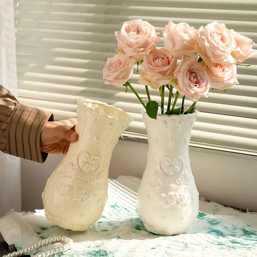 Charming Floral Accent Vase