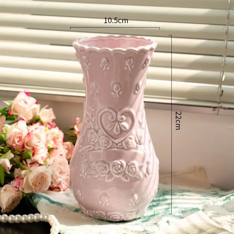 Charming Floral Accent Vase